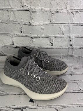 Allbirds Tree Dasher 2 Women’s Gray Knit Lace-Up Sneakers
